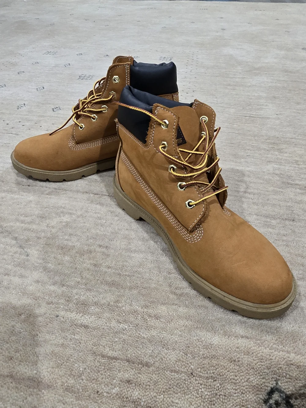 Timberland Men's Tan Nubuck Lace-Up Work Boots